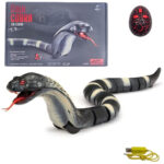 اسباب بازی ناب سل مدل مار کنترلی شارژی چراغدار طرح کبری کد NAJA KING COBRA - تصویر 2