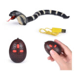 اسباب بازی ناب سل مدل مار کنترلی شارژی چراغدار طرح کبری کد NAJA KING COBRA - تصویر 5