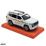 ماکت ماشین ناب سل مدل تویوتا پرادو لند کروز فلزی چراغدار موزیکال کد Metallic TOYOTA PRADO LAND CRUISER toy with lights and music به همراه استند - تصویر 6