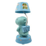 چراغ خواب کودک ناب سل، طرح دایناسور بامزه شارژی با نور سفید و زرد به همراه استیکر کد TABLE LAMP CARTOON - تصویر 3