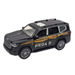 ماکت ماشین ناب سل مدل تویوتا پرادو لند کروز فلزی چراغدار موزیکال کد Metallic TOYOTA PRADO LAND CRUISER toy with lights and music به همراه استند - تصویر 9