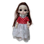 عروسک مفصلی ناب سل مدل دختر چشم تیله ای بامزه سیلیکونی طرح آرایشی کد SWEET GIRL HAPPY EVERYDAY مجموعه 4 عددی ارتفاع 15 سانتی متر - تصویر 2