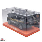 ماکت ماشین ناب سل مدل تویوتا پرادو لند کروز فلزی چراغدار موزیکال کد Metallic TOYOTA PRADO LAND CRUISER toy with lights and music به همراه استند - تصویر 14