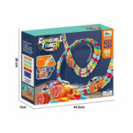 اسباب بازی ناب سل مدل 188 تکه ریسینگ چراغدار کد 188PCS CHANGEABLE TRACK WHIT CAR360 ROTATE همراه یک عدد ماشین با چرخش 360 درجه روی ریل ها - تصویر 7