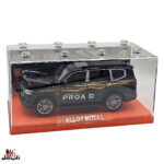ماکت ماشین ناب سل مدل تویوتا پرادو لند کروز فلزی چراغدار موزیکال کد Metallic TOYOTA PRADO LAND CRUISER toy with lights and music به همراه استند - تصویر 15
